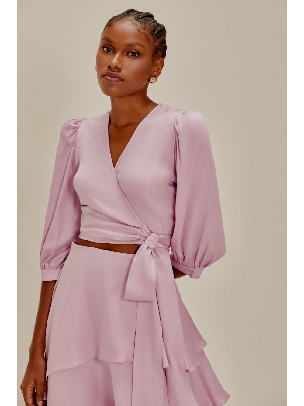 Água de Coco — Vestido Longo Assimétrico Magnólia