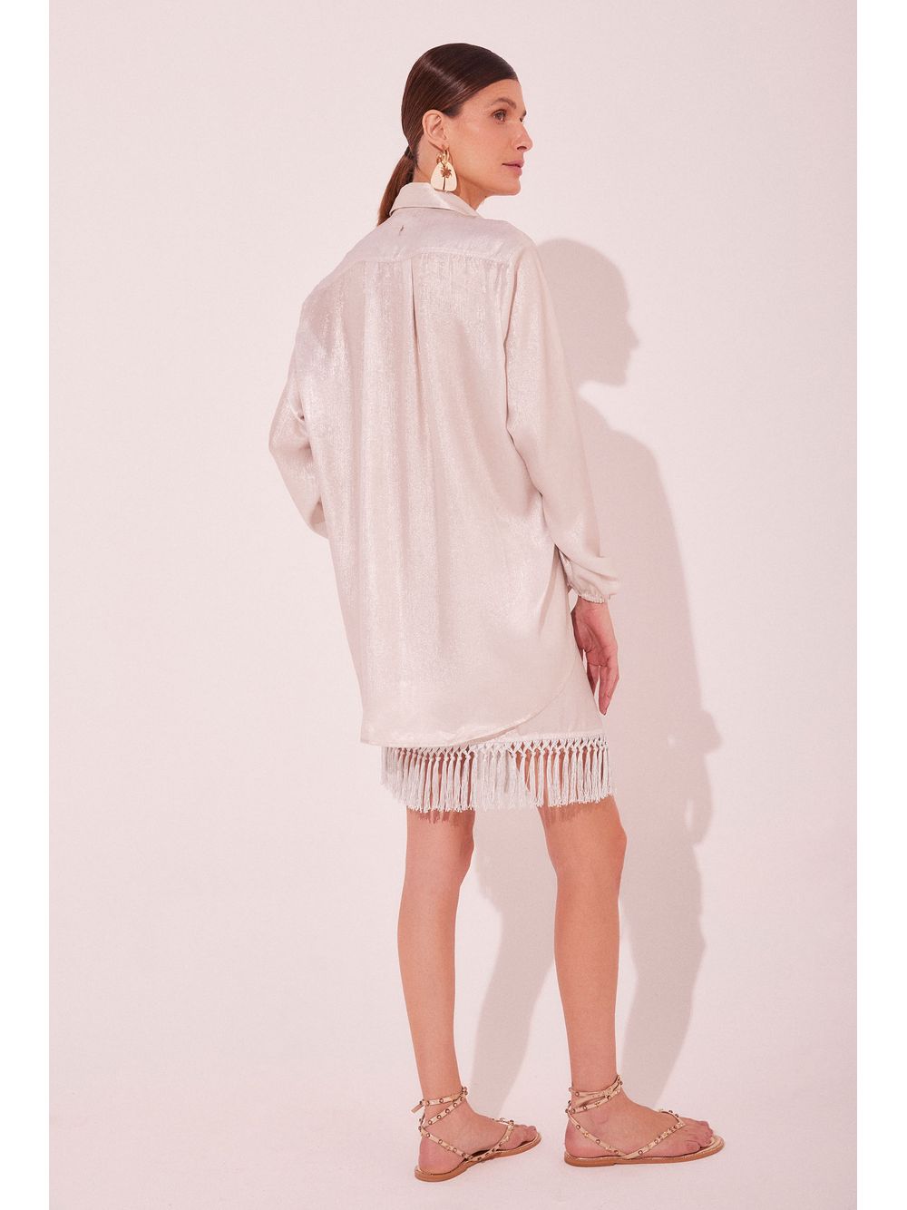 Água de Coco — Camisa Manga Longa Shine Off White