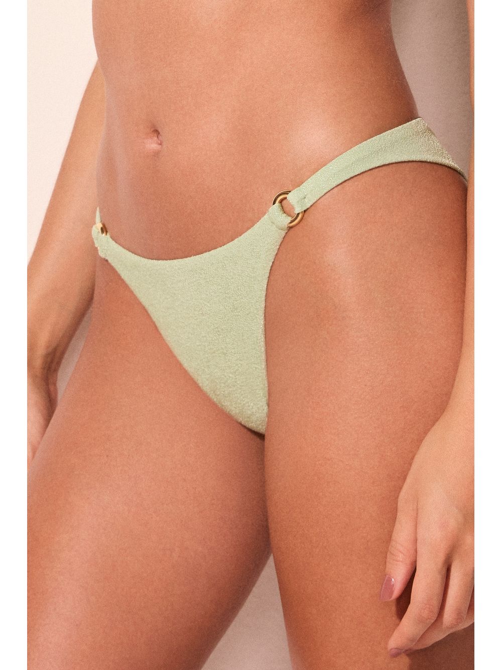 Água de Coco — Biquíni Calcinha Lateral Fina Capri Verde