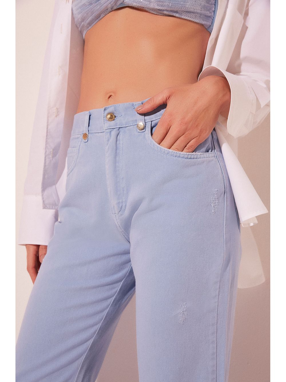 Água de Coco — Calca Flare Floral Urbano