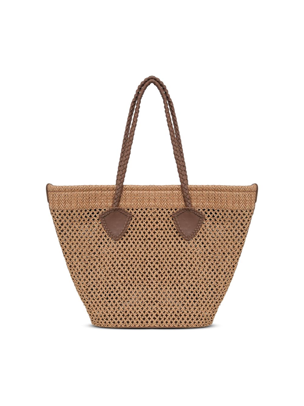 Água de Coco — Bolsa Tote Palha Vazada  Acessórios Mediterrâneo