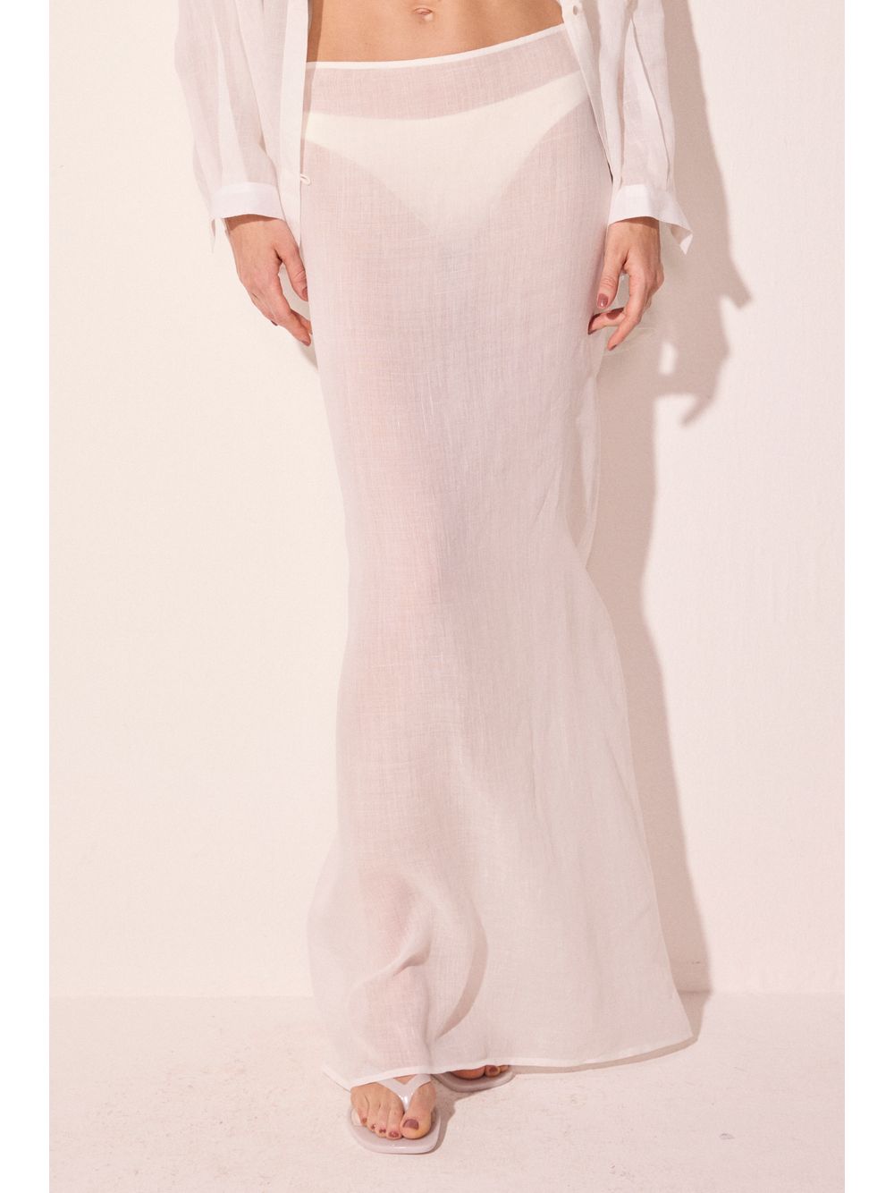 Água de Coco — Saia Longa Boaboa Off White