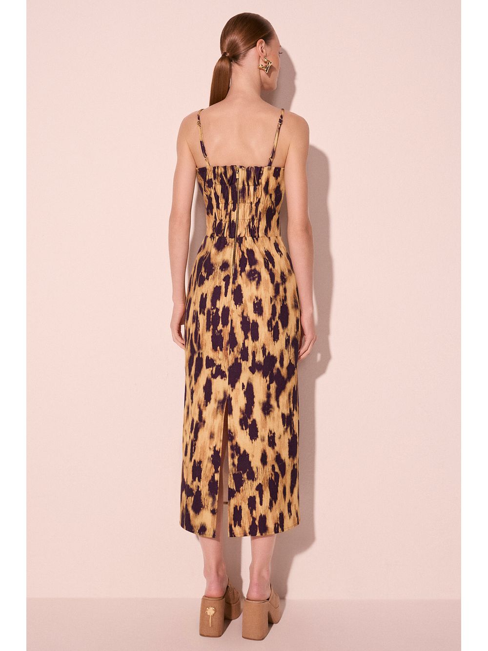 Água de Coco — Vestido Midi Alças Zéfi