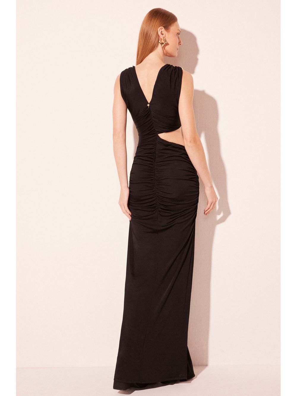 Água de Coco — Vestido Longo Positano Preto