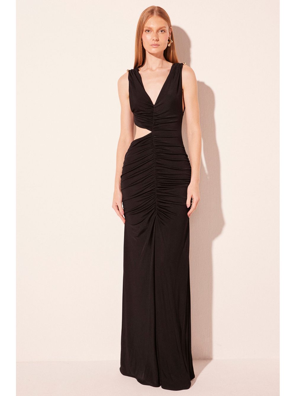 Água de Coco — Vestido Longo Positano Preto