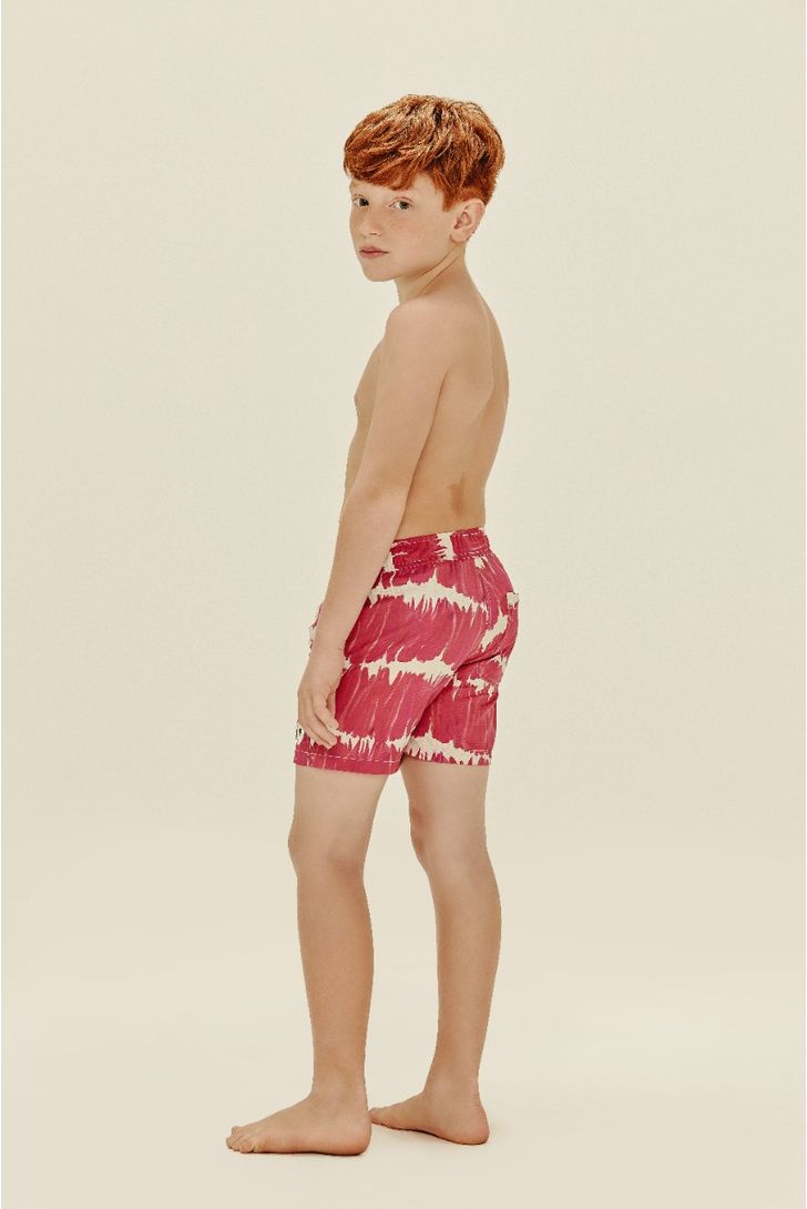 Short Infantil masculino Cós com Elástico Tie Dye