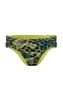 Calcinha Lateral Franzida Dupla Face Camuflado frente