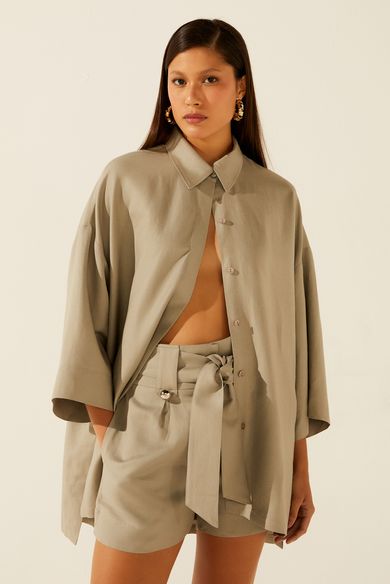 Camisa Manga Curta Oversized Cardume