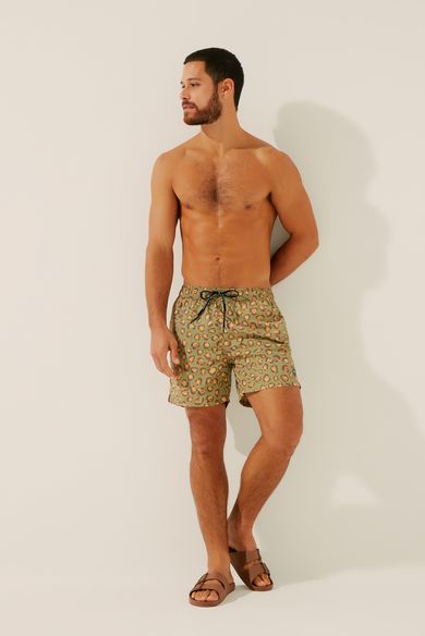 Short Praia Onça Poá