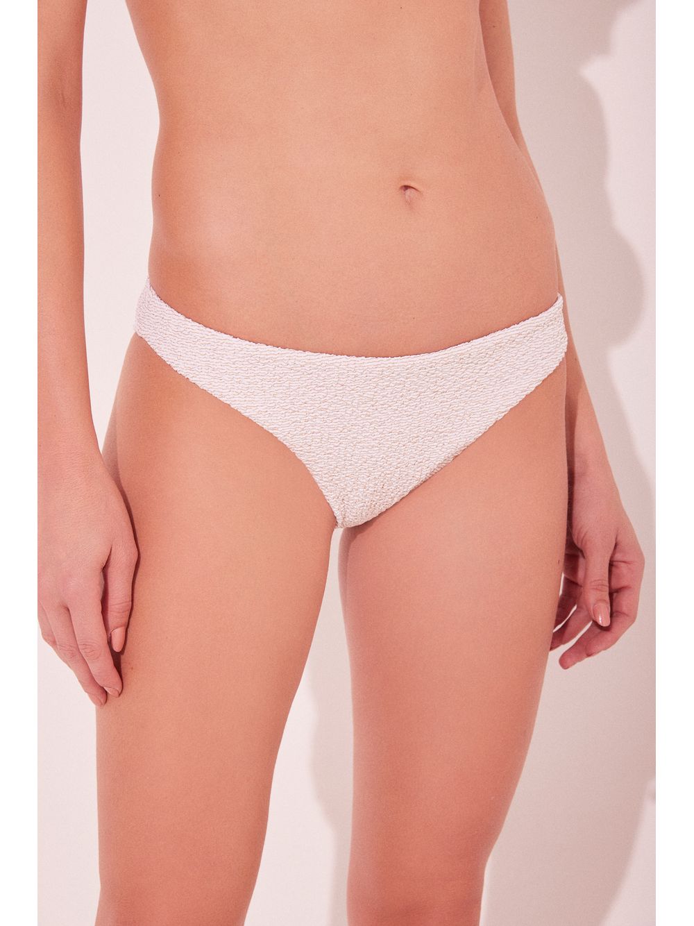 Água de Coco — Biquíni Top Faixa e Calcinha Lateral Fina Flocos