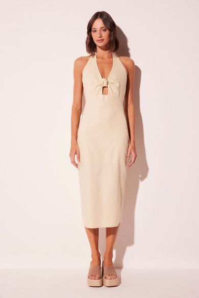 Vestido Midi Sereno Bege