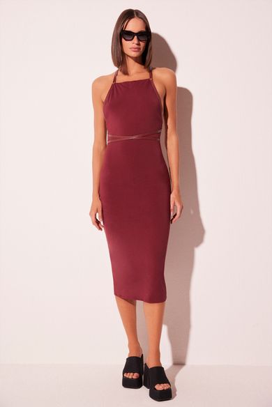 Vestido Midi Hibísco