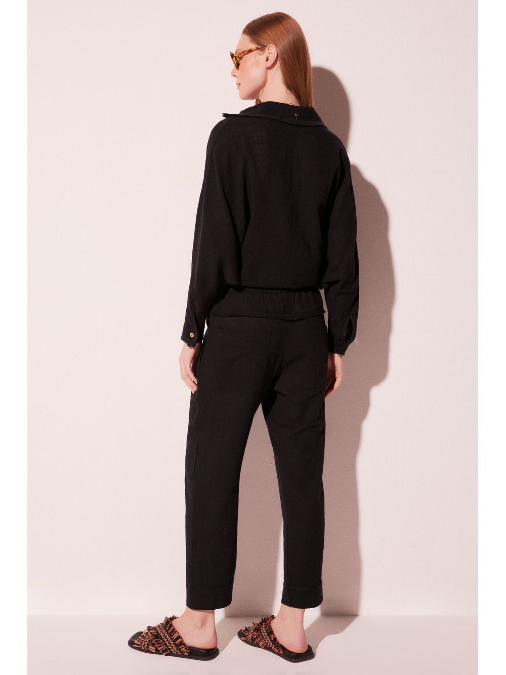 Água de Coco — Calça Slim Fit Sereno Preto