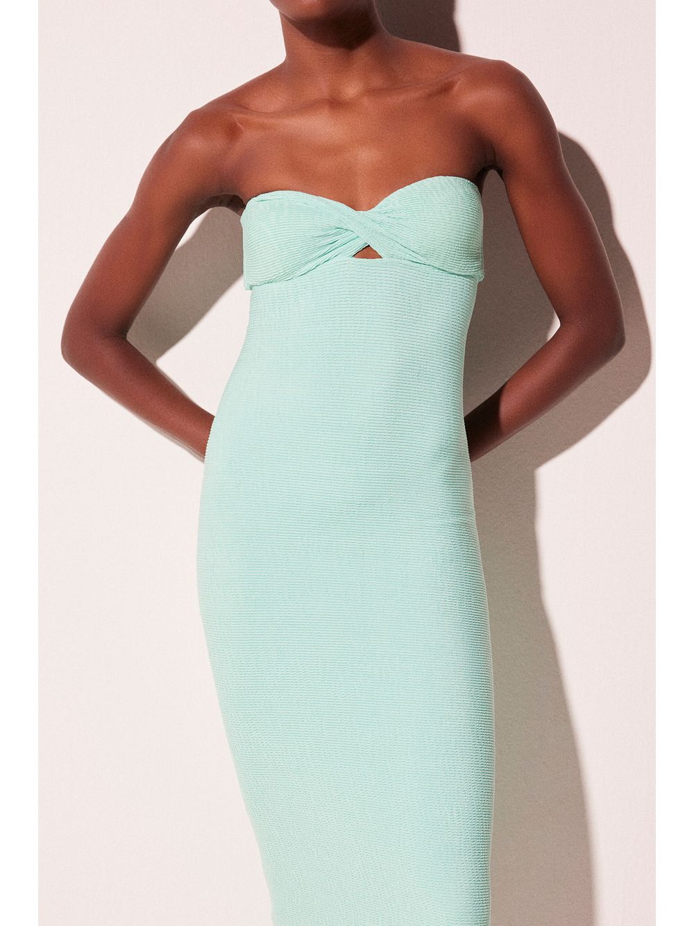 Água de Coco — Vestido Midi Lagoa Verde