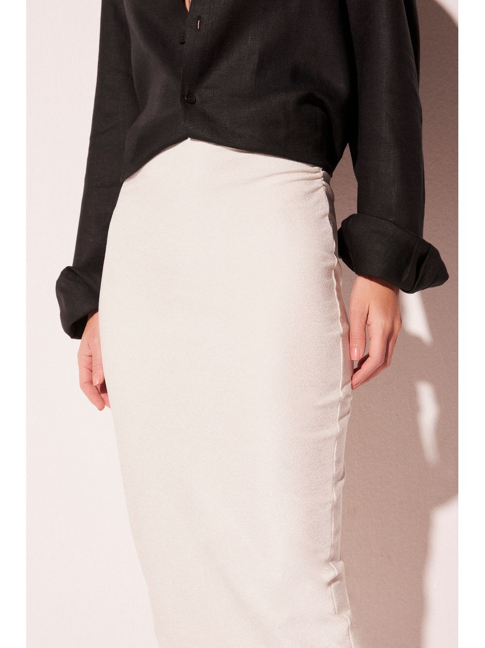 Água de Coco — Saia Midi Jalapão Off White
