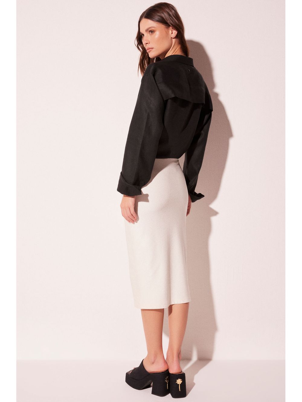 Água de Coco — Saia Midi Jalapão Off White