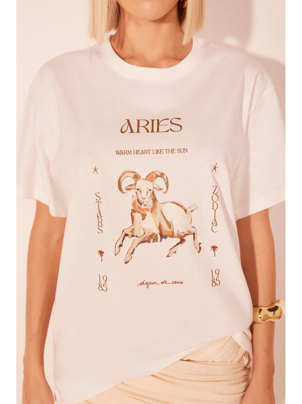 Água de Coco — Camiseta Manga Curta Signos Áries