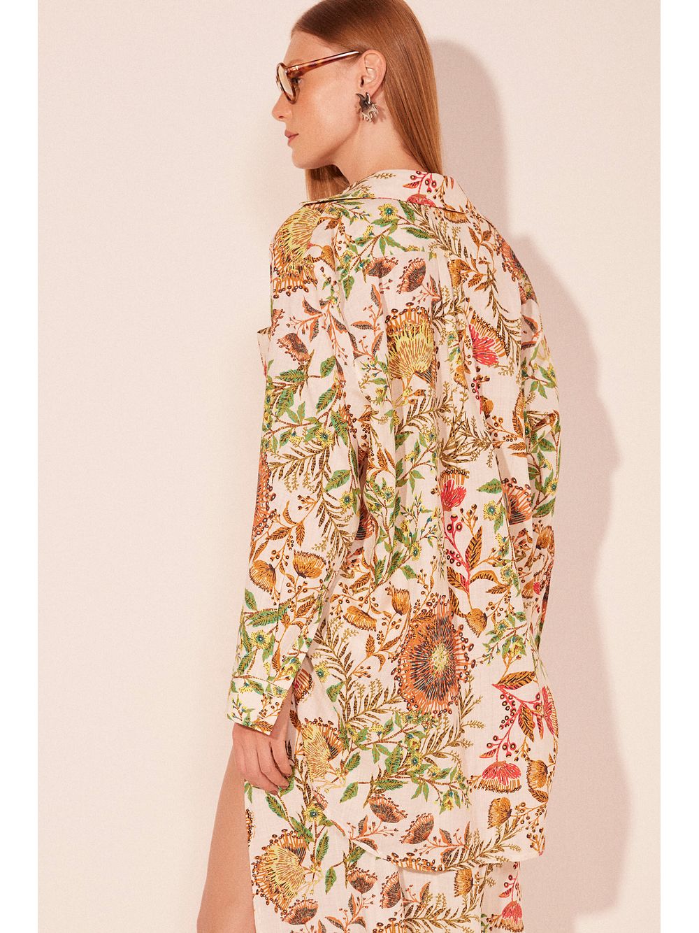 Água de Coco — Camisa Manga Longa Floral Icaraí