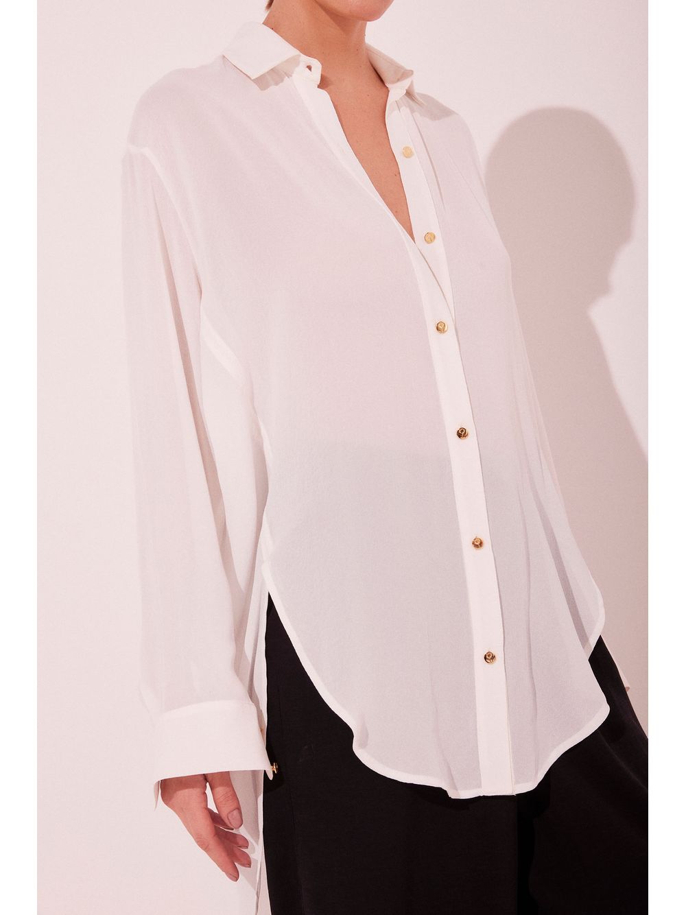 Água de Coco — Camisa Manga Longa Coco Ralado Off White