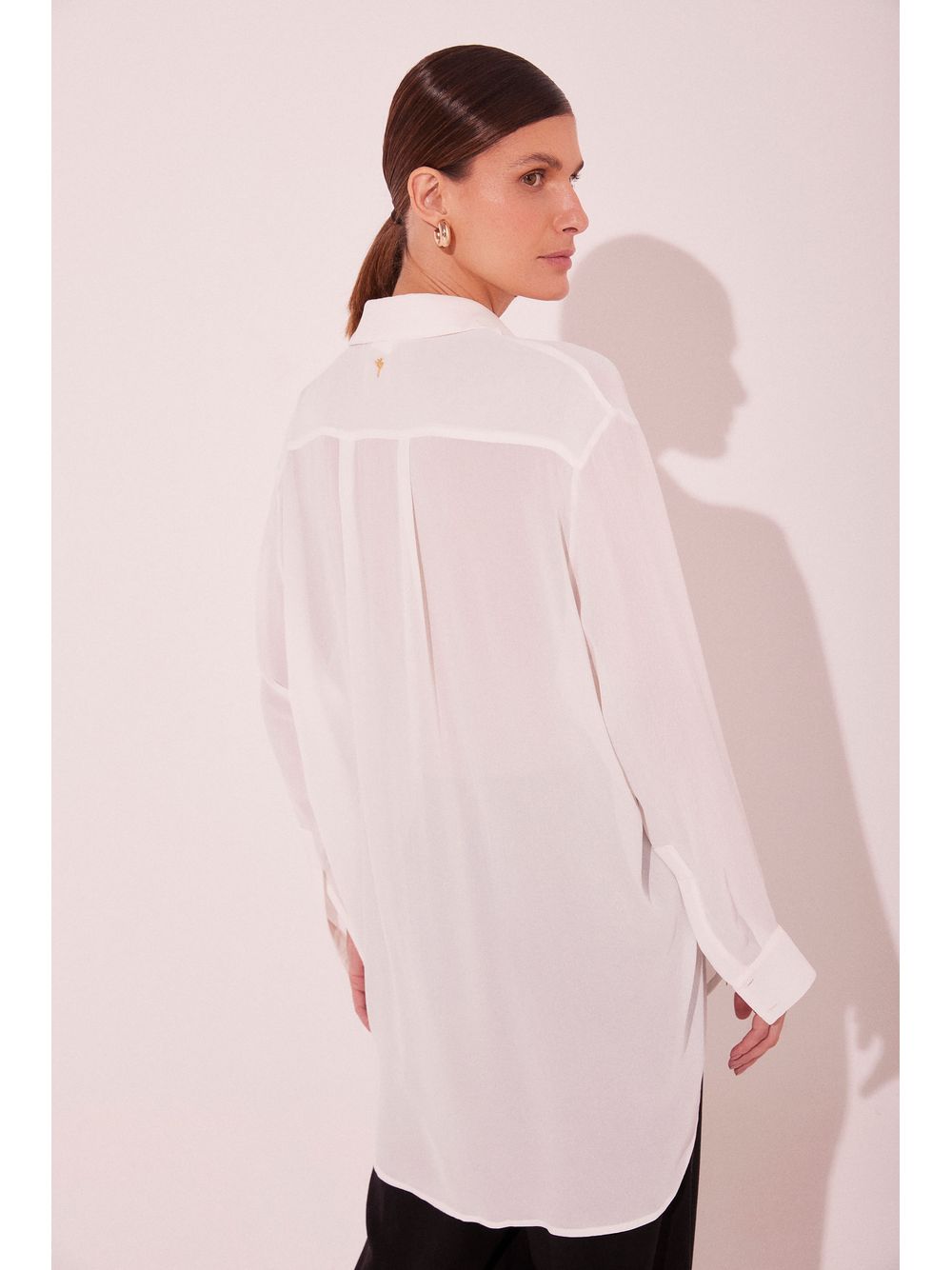Água de Coco — Camisa Manga Longa Coco Ralado Off White