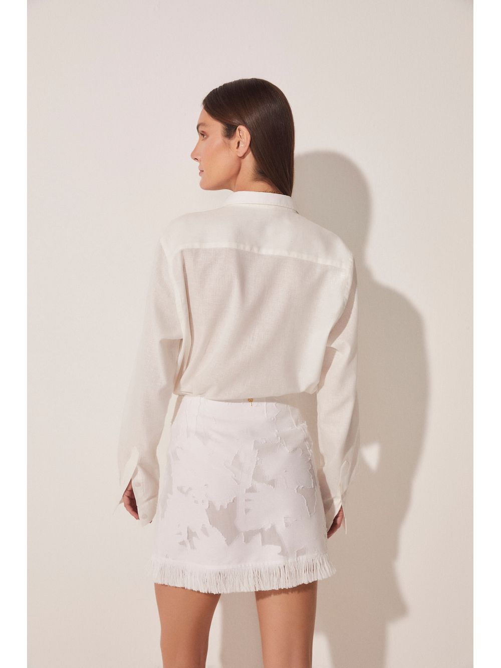 Água de Coco — Saia Curta Coqueiro Jacquard