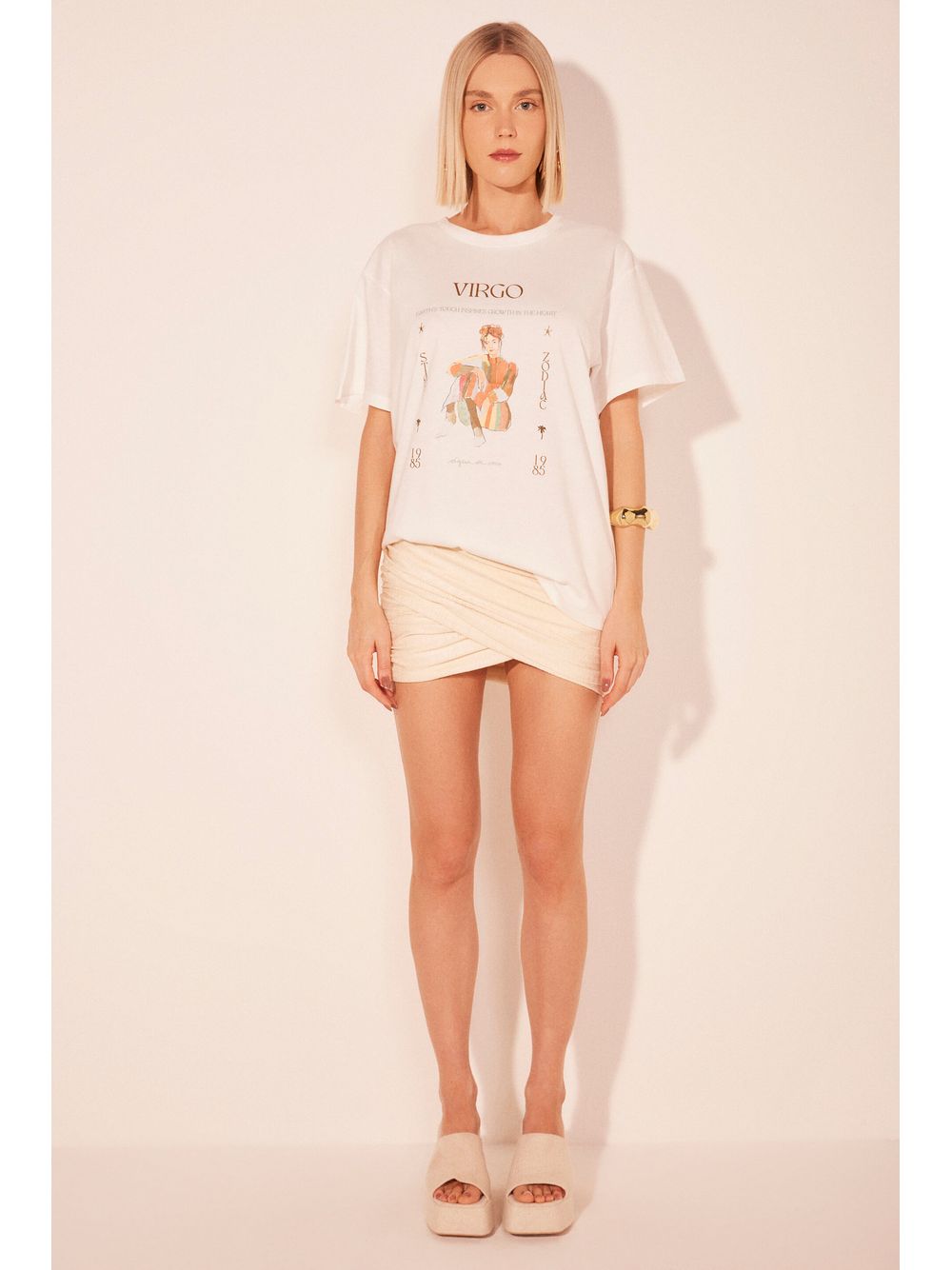 Água de Coco — Camiseta Manga Curta Signos Virgem