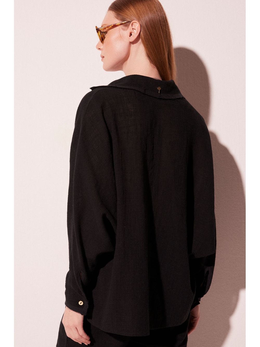 Água de Coco — Camisa Manga Longa Sereno Preto