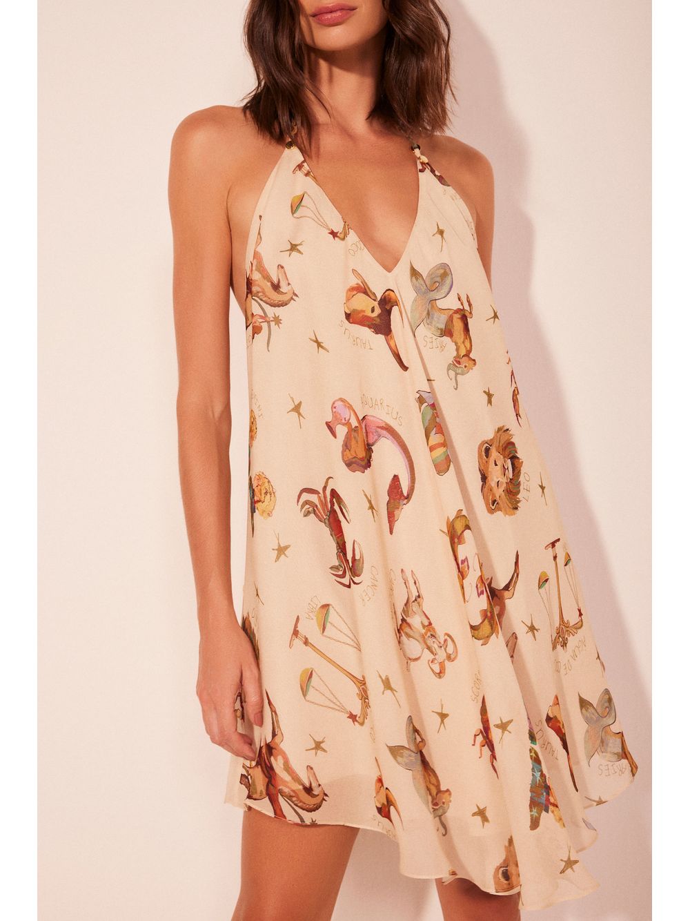 Água de Coco — Vestido Curto Zodíaco
